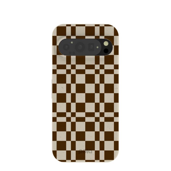 London Fog Chestnut Checkers Google Pixel 9 9 Pro Case Cheap