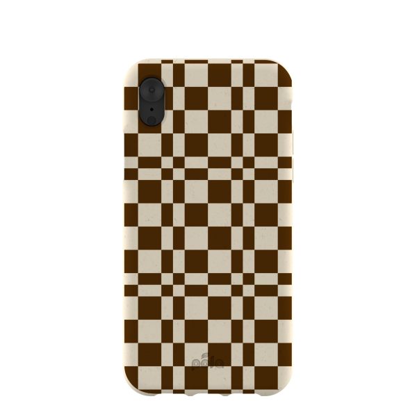 London Fog Chestnut Checkers iPhone XR Case For Cheap
