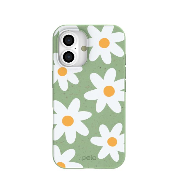 Sage Green Daisy iPhone 16 Case Online now