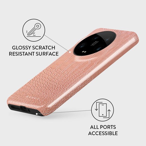 Pink Croco - Xiaomi 14 Ultra Case For Discount - Image 3