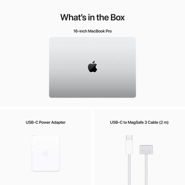 (CTO) Apple 16-in MacBook Pro: M2 Max 12-Core CPU 38-core GPU 32GB 4TB Silver - Z177000EG (Jan 23) Fashion - Image 4